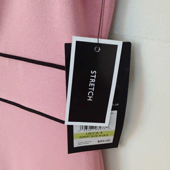 Nine West  Mauve Piped Crepe Sheath Dress (Worn twice) - Picture 5 of 7